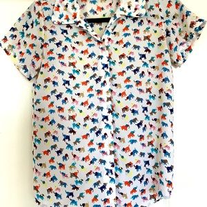 Elephant Button Down